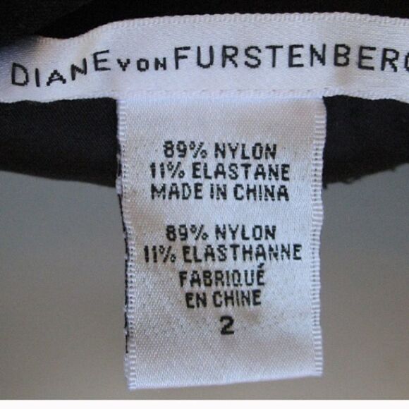 NWOT DVF Diane Von Furstenberg Black Skinny Stretch Pants - Picture 8 of 8